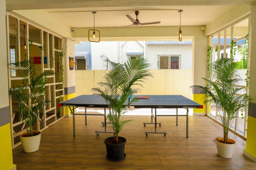 Table tennis board at cohousy-02's living area